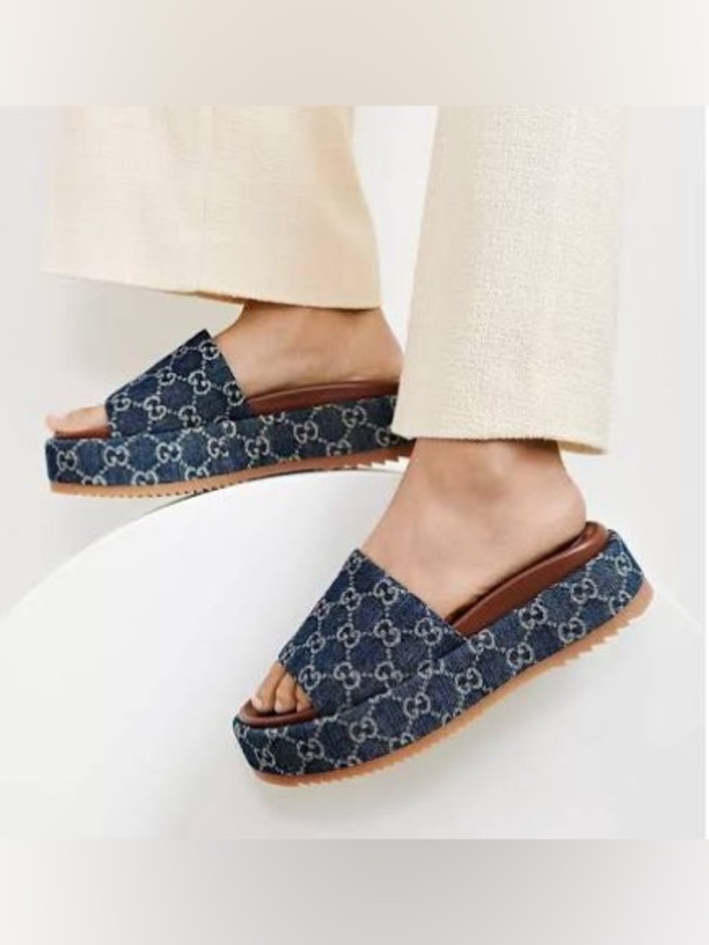 Gucci Women's Angelina Platform Slide Sandals
